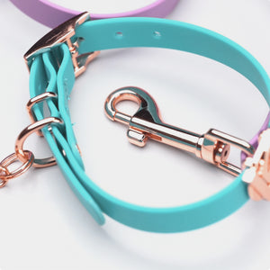 Turquoise & Lilac with Rose Gold