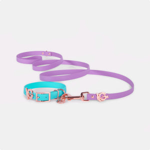 Turquoise & Lilac with Rose Gold